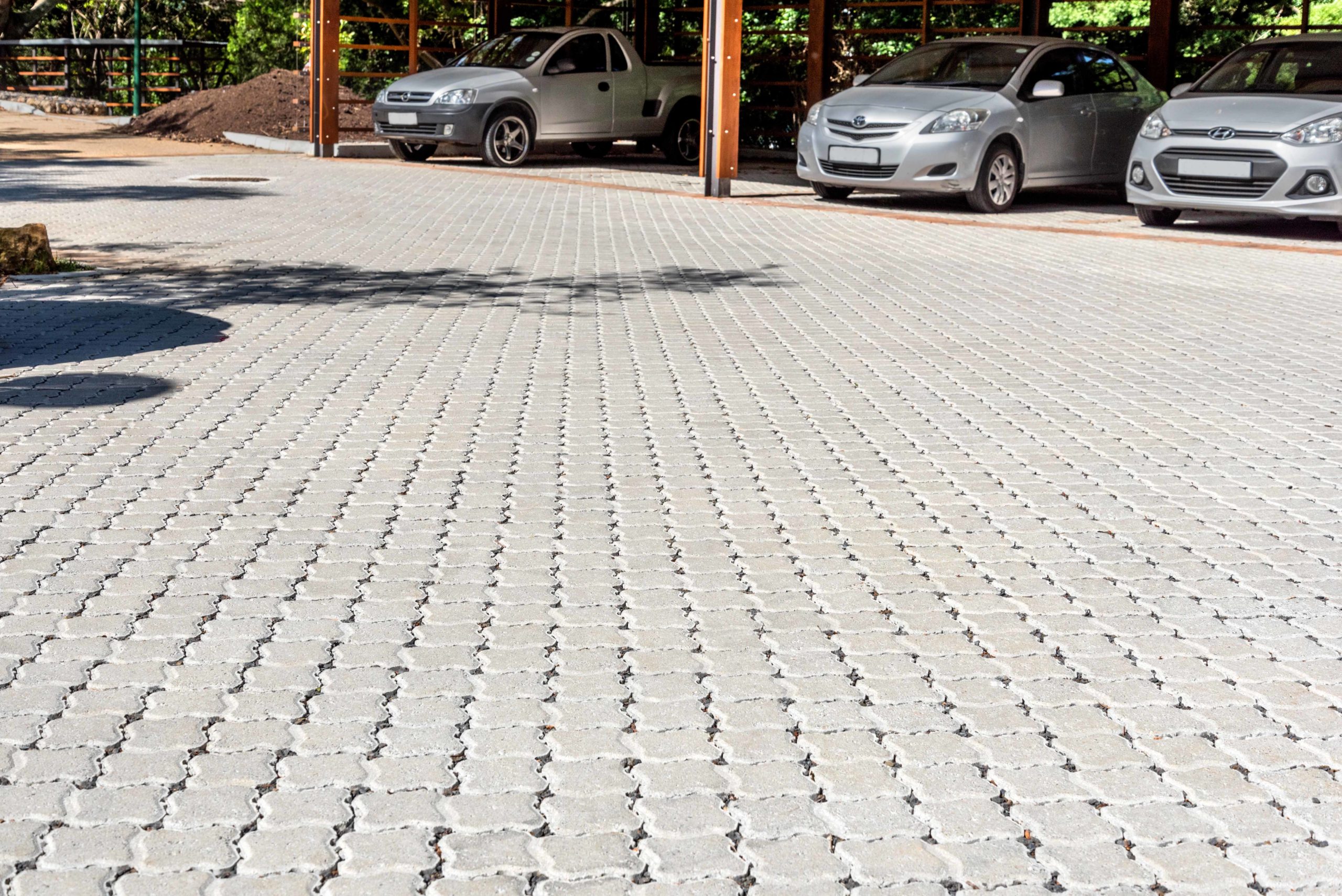 Grobuild supplied concrete permeable paver Permealock