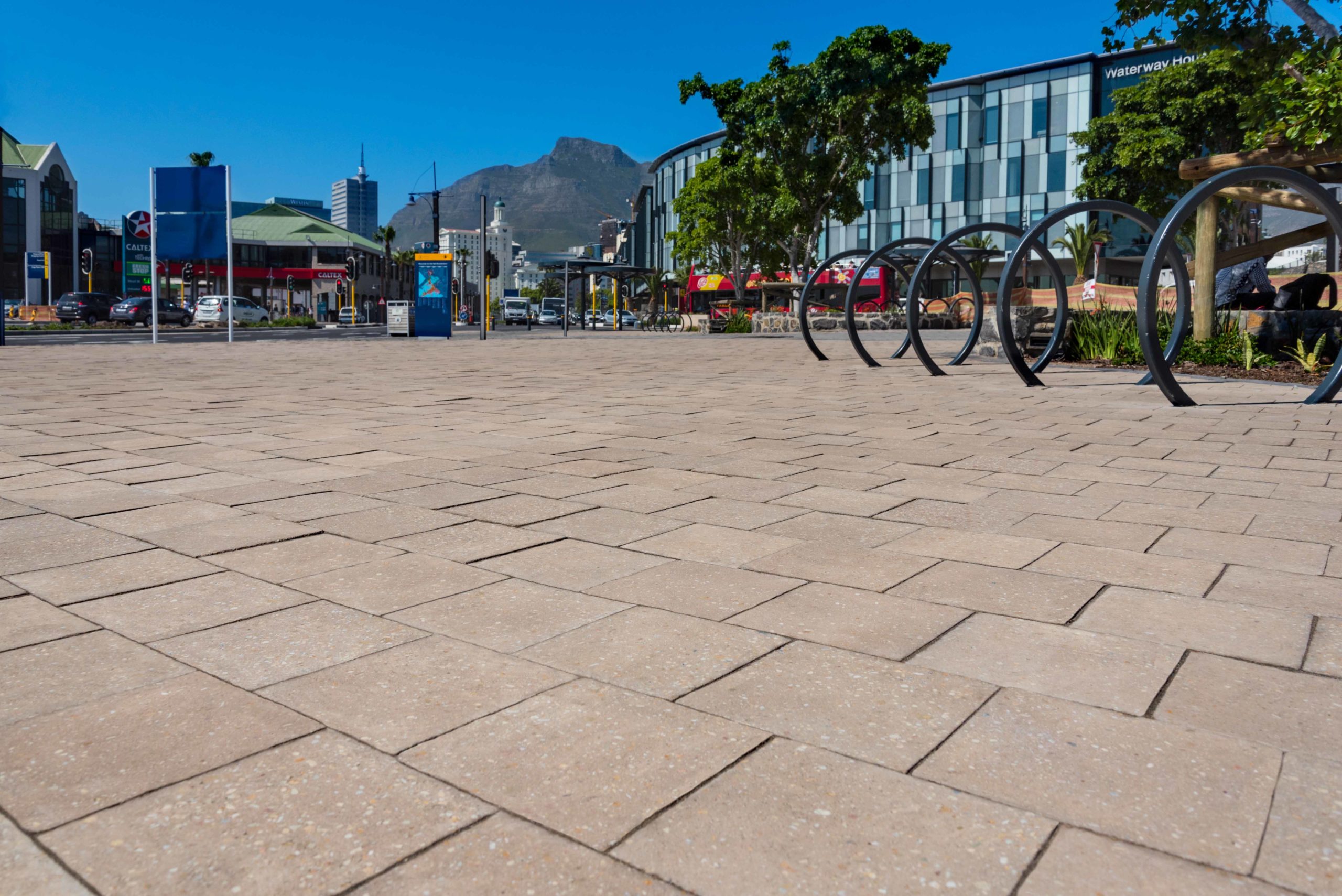 Grobuild's concrete paving supplier C.E.L. Paving at the V&A Waterfront