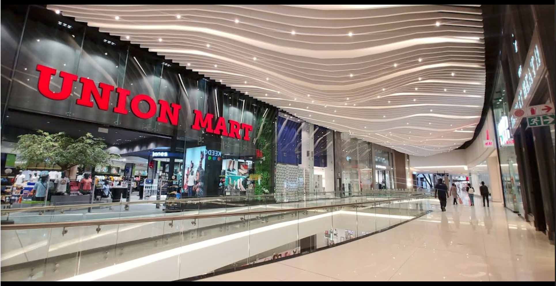 Grobuild Fourways Mall redevelopment ceilings and columns