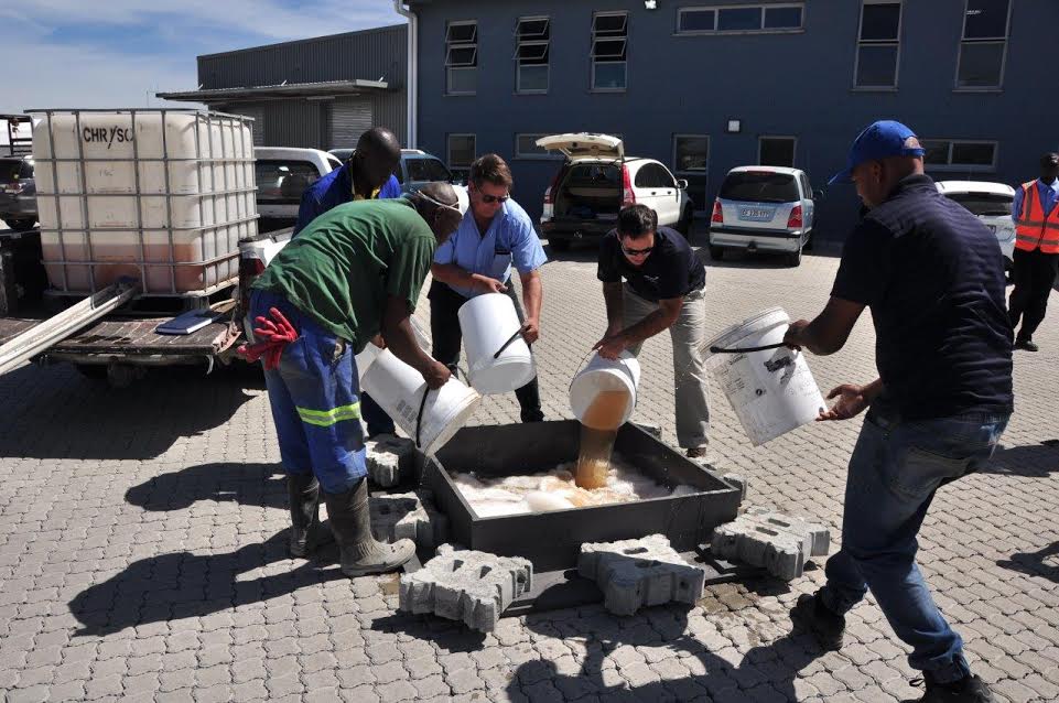 Grobuild latest news permeable paving test