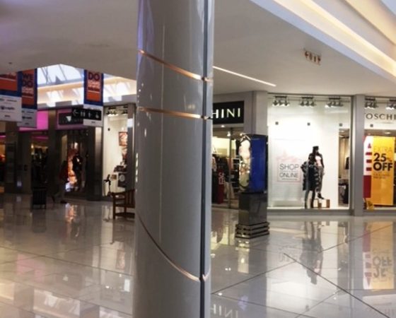 Grobuild column cladding at Fourways Mall