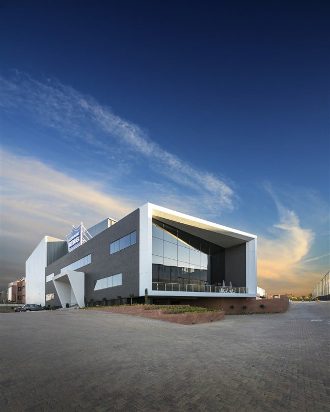 Concrete replacement for the external features of Storage King offices