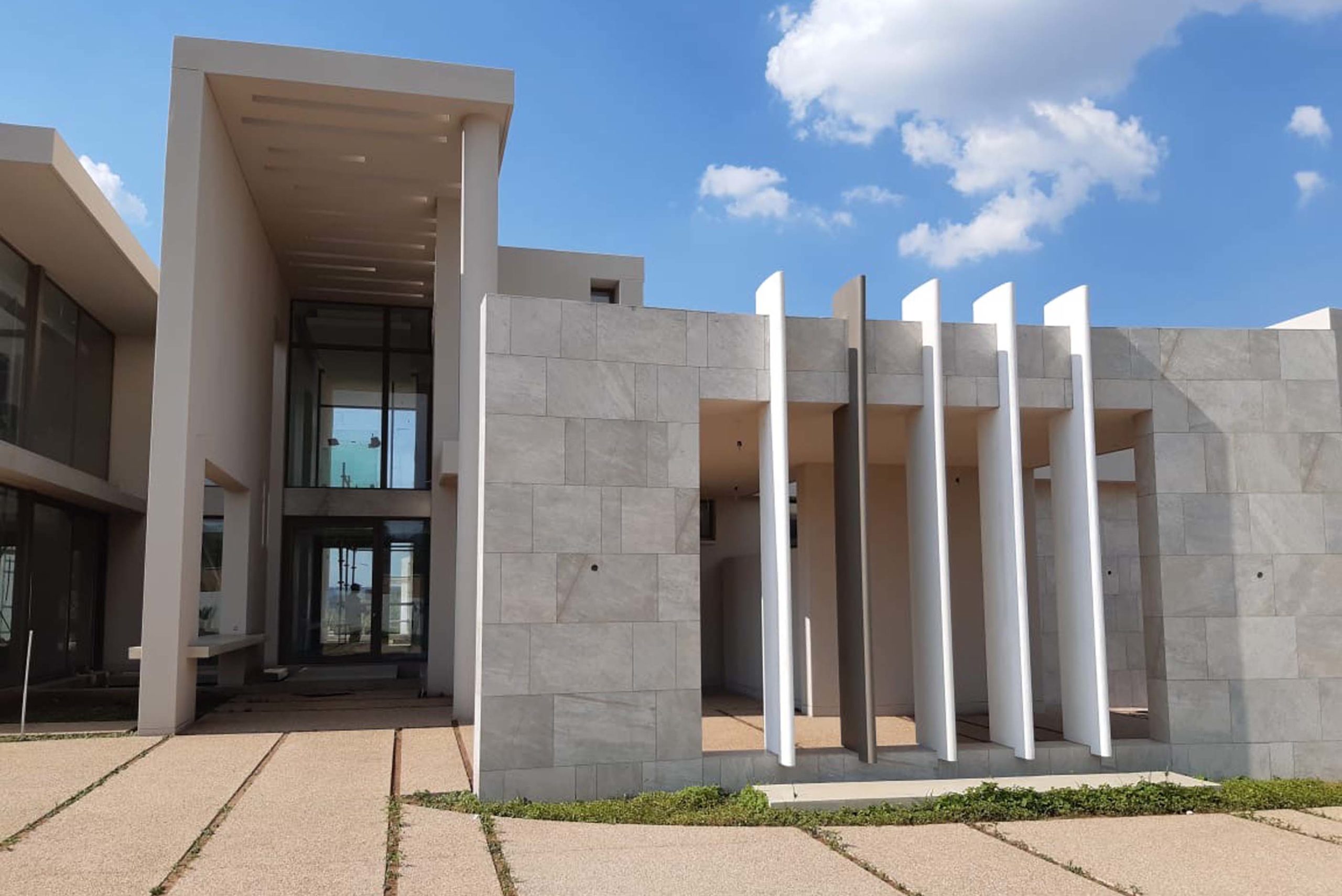 Grobuild supplied sunscreens and cladding to Waterfall Estate
